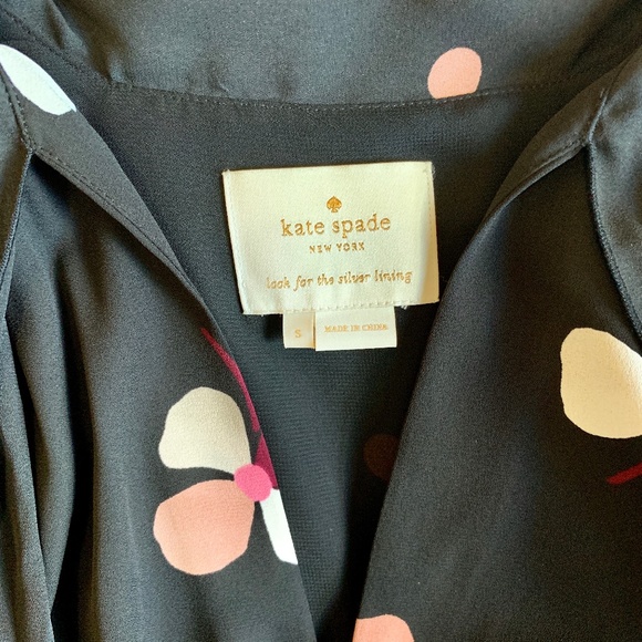 Kate Spade Black Floral Midi Dress - Picture 8 of 8